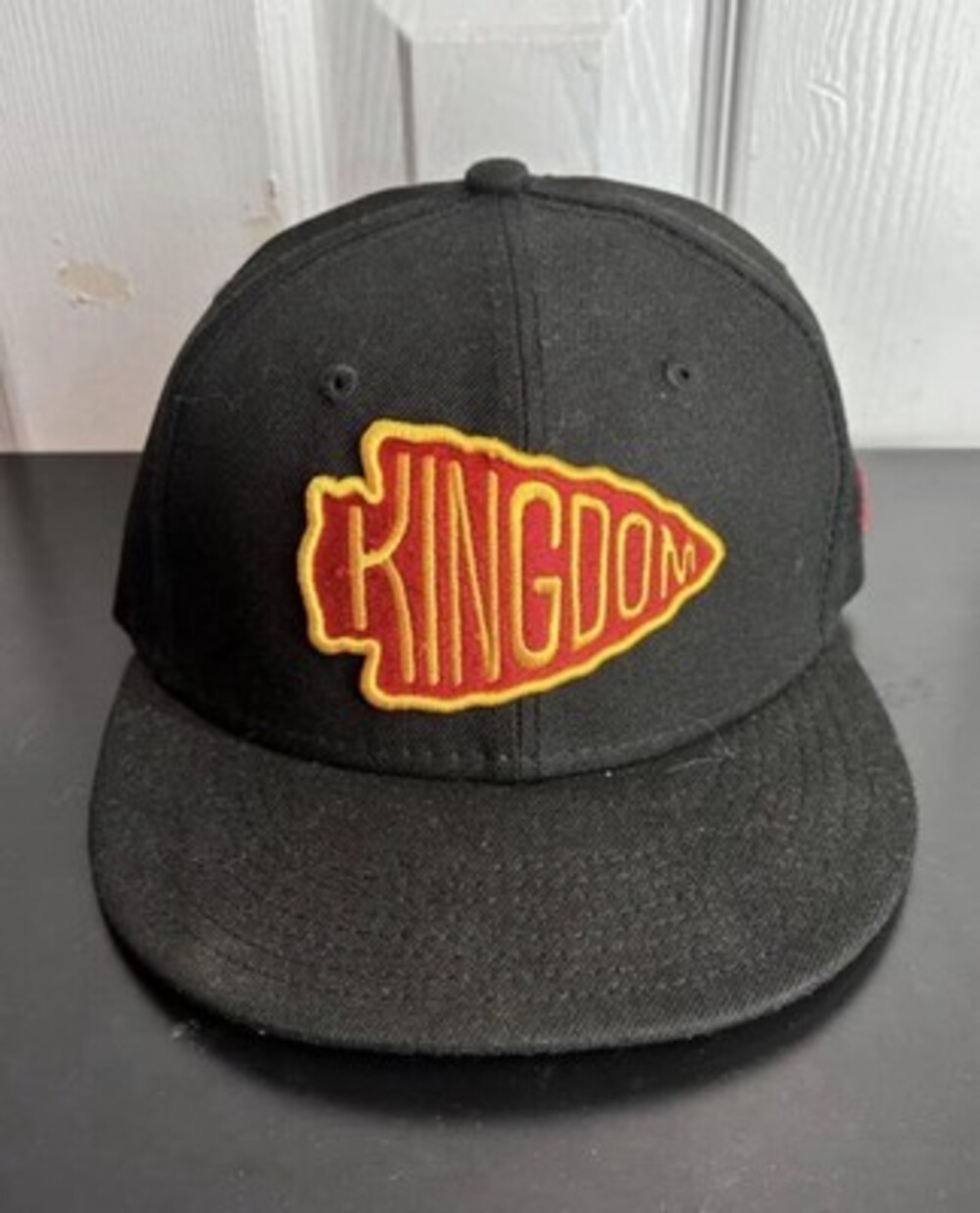 59Fifty Chiefs Kingdom Youth Fitted Hat 7 Black Red And Yellow